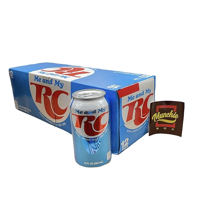 RC Royal Crown Cola Reserve - Munchie Box Stash - Cans or Bottles (Pack of (12) 12 Oz Cans)