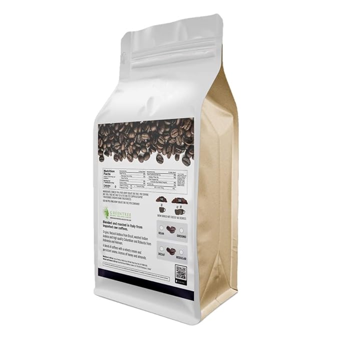 Regular ground 1 lb of coffee 400 mg