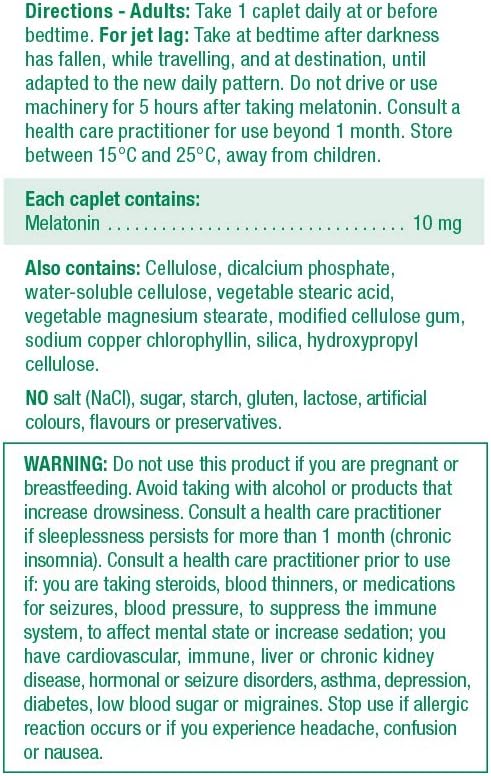 Jamieson Laboratories Melatonin Supplement 10mg 100 Count
