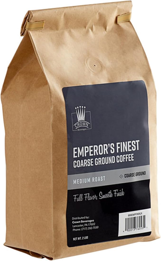 Crown Beverages Emperor's Finest Coarse Ground Coffee 2 lb. WS-999EMPFINRGR-NF