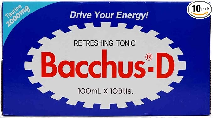 Bacchus-d Energy Drink 10 X 100ml 3.3 Fl Oz by dong-A