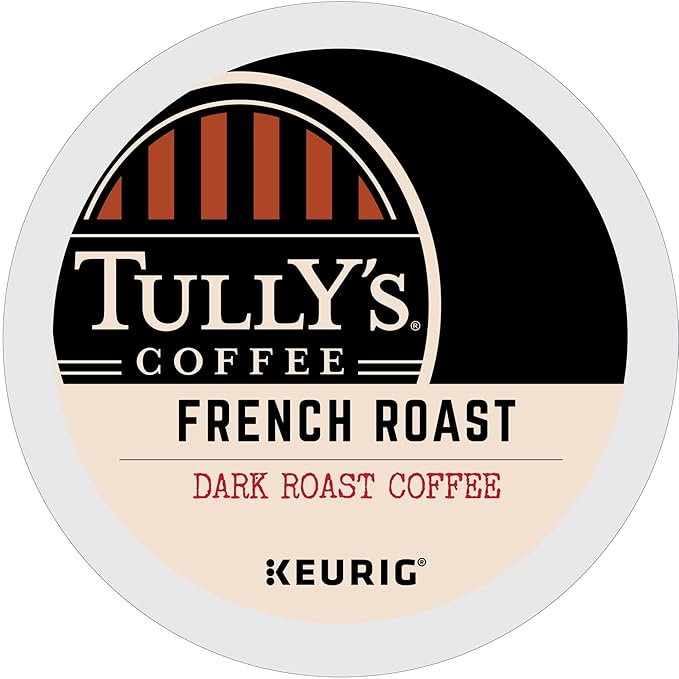 Tully's Coffee French Roast Keurig Single-Serve K-Cup Pods Dark Roast 96 Count