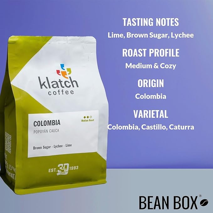 Colombia Popoyán Cauca - Roasted by Klatch Coffee - Freshly Ground Coffee - 2 Pound Bag