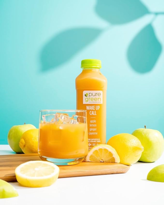 Pure Green Cold Pressed Juice - Variety Pack - Fresh Functional Blend Natural Gluten Free Non-GMO No Artificial Colors or Flavors - Made from Real Fruits &amp Veggies - 16oz (12 Pack)
