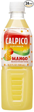 CALPICO Mango Non-Carbonated Drink Japanese Beverage Contains Mango Juice Concentrate Sweet and Tangy Asian Drink 16.9 FL oz. (Pack of 24)