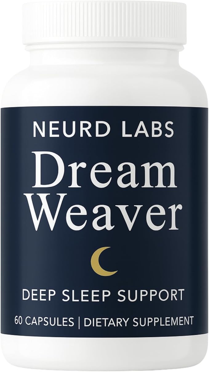 Dream Weaver Sleep Support Supplement with L-Tryptophan Chamomile GABA Ashwagandha Valerian Root Goji L-Theanine FBA
