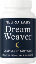 Dream Weaver Sleep Support Supplement with L-Tryptophan Chamomile GABA Ashwagandha Valerian Root Goji L-Theanine FBA