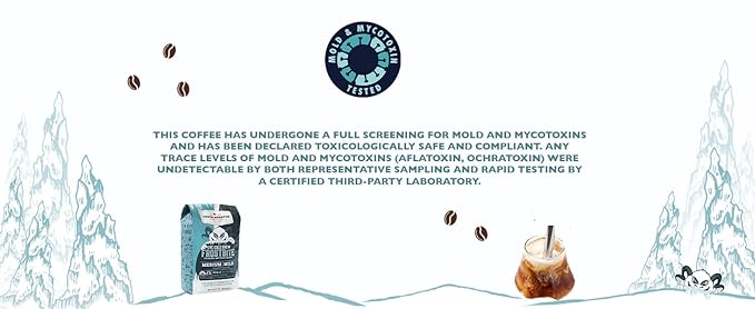 Fresh Roasted Coffee Organic Frostbite Cold Brew | Mold &amp Myco 3rd Party Tested USDA Kosher | Medium Roast | 5 lb Coarse Ground