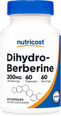 Nutricost Dihydroberberine Capsules (200mg 60 Capsules) - More Bioavailable Metabolite of Berberine