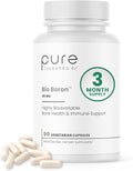 Pure TheraPro Rx Bio Boron 30mg/Capsule 90 Capsules Bororganic Glycine Boron Supplements for Men &amp Women Vegan Mineral Supplements for Bones Cardiovascular Function &amp Immunity Support