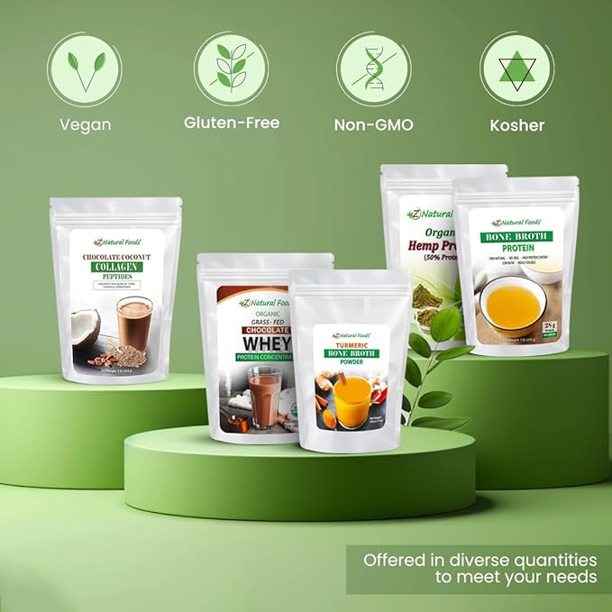 Chocolate Collagen Peptides Made With Coconut Milk Powder - 5 lb - Delicious Taste + Zero Sugar - Hydrolyzed Collagen + Organic Cacao + Coconut Milk Powder - Gluten Free &amp Non GMO