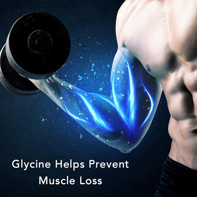 Glycine Powder (2 lbs) - Promotes Restful Sleep Muscle Energy and Strength Memory and Cognition Support (Resealable Bag)