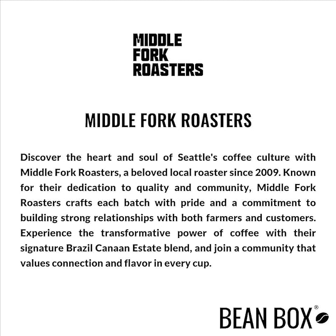 Brazil Canaan Estate - Roasted by Middle Fork Roasters - Whole Bean Coffee - 2 Pound Bag