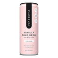 Pop &amp Bottle Vanilla Oat Milk Lattes - Cold Brew Sustainably Sourced Marine Collagen MCT Oil Organic Dairy Free Gluten Free Lightly Sweetened with Dates - 8 Fl Oz (Pack of 10)