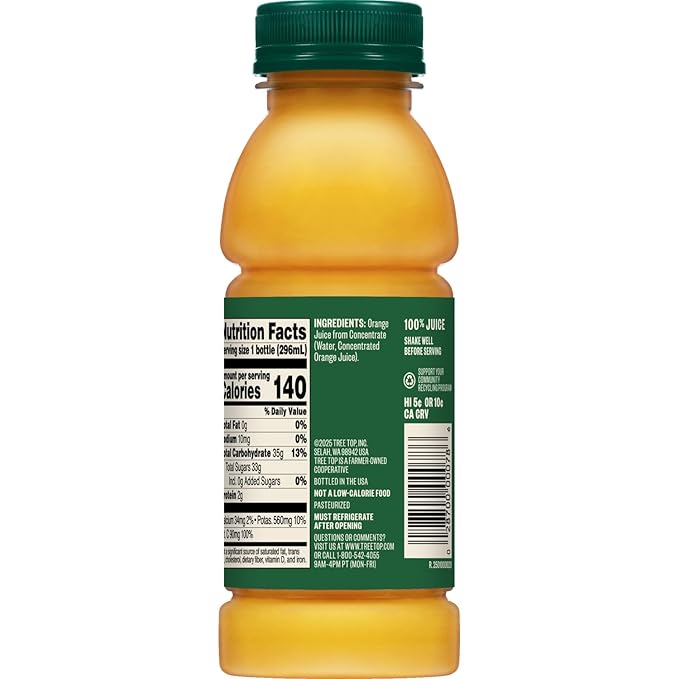 Tree Top 100% Orange Juice 10 Fl oz. (Pack of 24)
