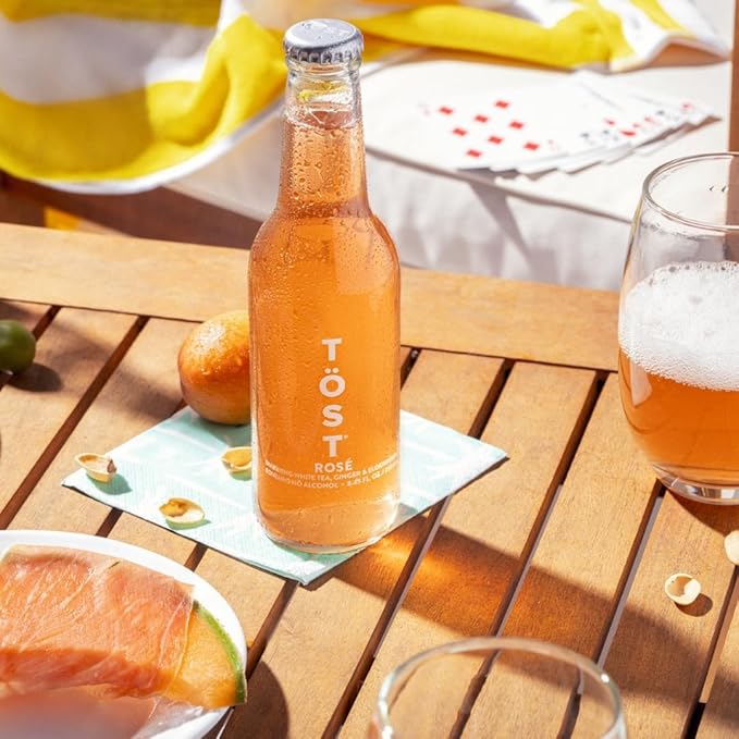 TÖST Rosé All-Natural Non-Alcoholic Sparkling Beverage 250 ML - 32 Pack