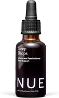 The Nue Co. Sleep Drops - Natural Sleep Support Tincture for Falling &amp Staying Asleep - Vegan &amp Cruelty-Free Sleep Supplement with Valerian Root Chamomile &amp Passionflower | 30ml