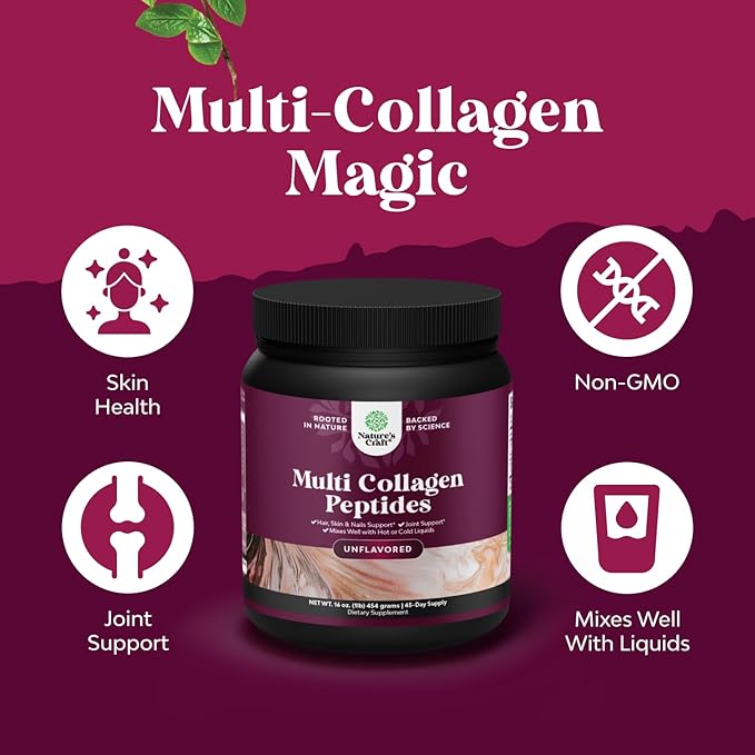 Bundle of Reduced Glutathione Supplement with Milk Thistle - 500 mg per Serving Pure L Glutathione and Multi Collagen Protein Powder - Keto Hydrolyzed Collagen Peptides Hair Skin &amp Nails Vitamins