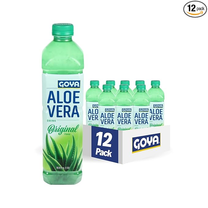 Goya Aloe Vera Drink Original Flavor 50.8 Fl Oz (Pack of 12)