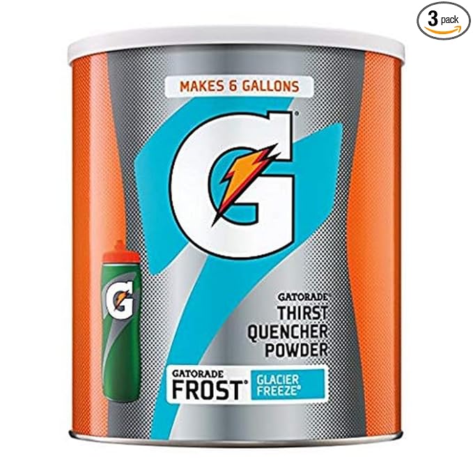 Gatorade Thirst Quencher Powder Glacier Freeze 51oz Powder (Pack of 3)
