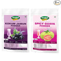 Yeshvi NATURAL Spicy Guava Powder &amp Kokum Jamun Fruit Juice Powder Combo Pack Instant Mix Drink Powder Easy to Make Beverage Fruit Juice Powder for Adults 200gm