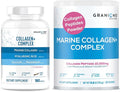 Granions Collagen Complex Calcium Magnesium and Marine Collagen Powder unflavored Wellness &amp Beauty Bundle