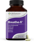 Breathe-X - Allergy &amp Sinus Relief Supplement - Supports Sinuses &amp Nasal Discomfort - Non-Drowsy &amp Fast-Acting - Quercetin Bromelain Citrus Bioflavonoids Nettle Leaf &amp Vitamin C - 1