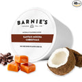 Barnie's Coffee Santa's Mocha Christmas Single Serve Coffee Pods with Coconutty Caramel Mocha Flavor Medium Roast Arabica Coffee Beans Compatible with Keurig Brewers 48 Count