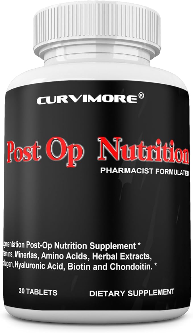 Post OP Nutrition Pills Pre &amp Post Op Support. Aids Recovery Time and Decrease Scar and Wound Formation. Support Scar and Skin Healing. “Not a Scar Cream” 30 Tablets
