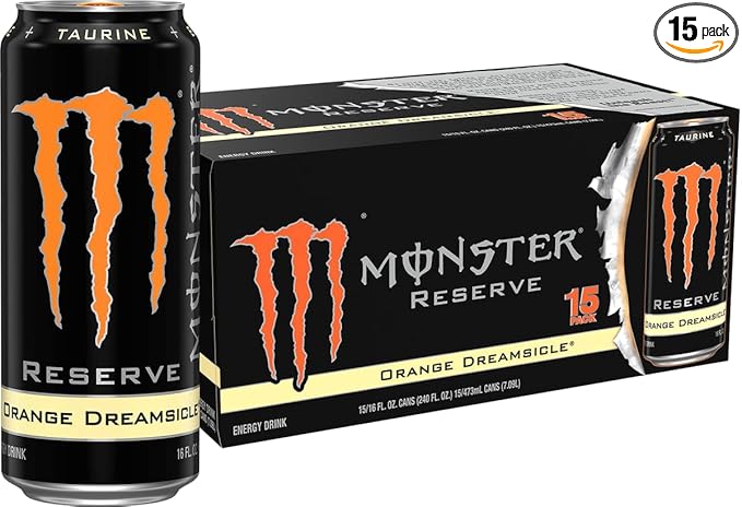 Monster Energy Reserve Orange Dreamsicle Energy Drink 16 Ounce | Pack of 15
