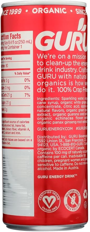 Guru Natural Energy - Original - 8.4fl.oz (Pack of 20)