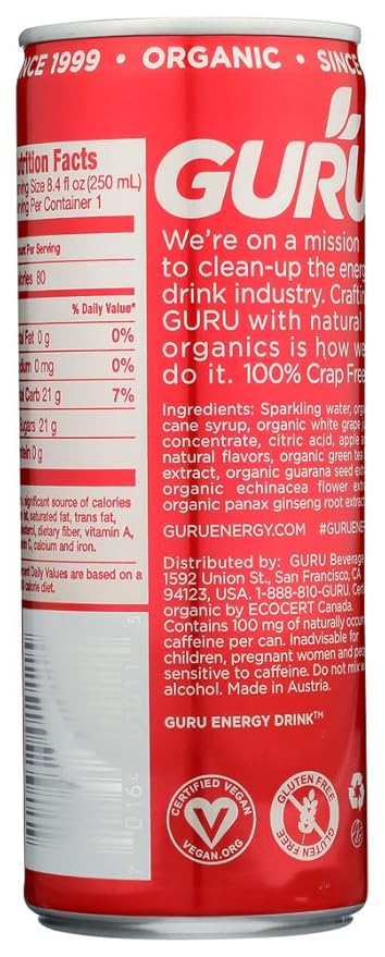 Guru Natural Energy - Original - 8.4fl.oz (Pack of 30)