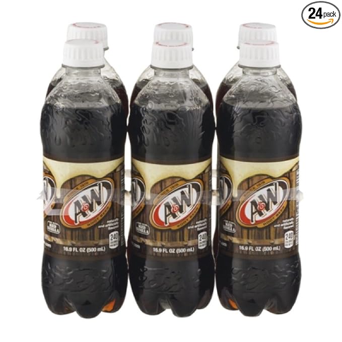 A&ampW Root Beer 16.9 oz Bottle (Pack of 24)