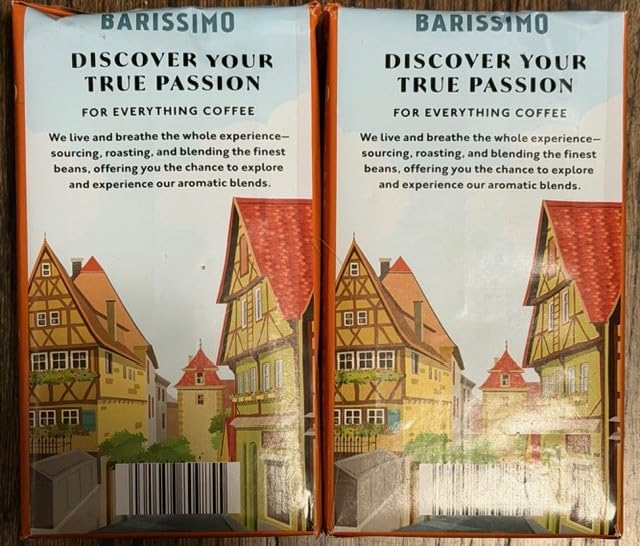 100% Arabica Medium Roasted Ground Coffee German Barissimo Low Acidity 17.6oz 500g (Two Packs)