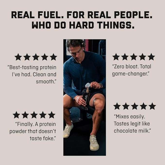 Jocko Fuel Whey Protein Powder Mint Chocolate 22g Protein Digestive Enzymes + Probiotic Blend No Sugar Added with Essential Amino Acids + Electrolyte Minerals 26 Servings
