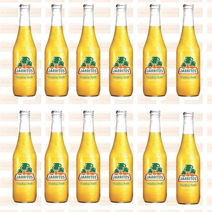 QUALITATT 10 Jarritos Mexican Soft Soda Drink Passion Fruit Glass Bottle 12 fl oz 12 Pack by Qualitatt