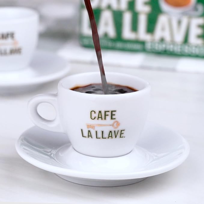 Cafe La Llave Decaf Dark Roast Ground Espresso Coffee 12-Pack 8.8 oz Bricks – Bold Cuban-Style Blend Moka Pot Espresso Drip – Strong Rich Flavor