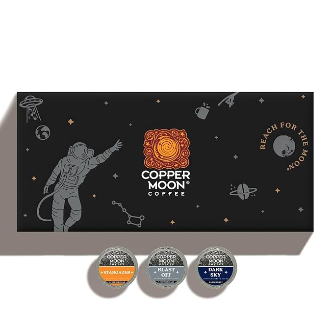 Copper Moon Single Serve Coffee Pods For Keurig K-Cup Brewers Flavored Variety Pack (Stargazer Dark Sky Blast Off) 60 Count