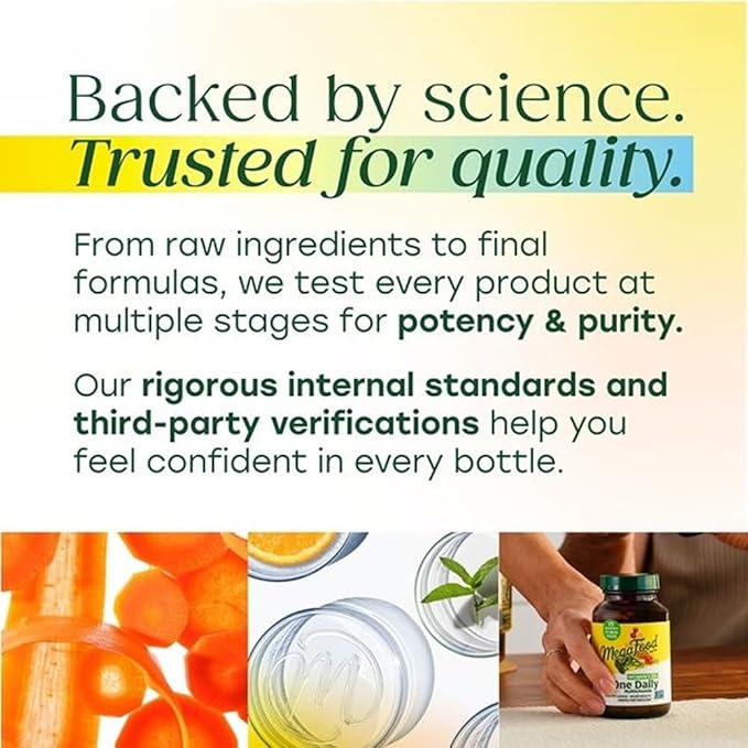 MegaFood One Daily Iron Free Multivitamin - Multivitamin for Women and Men - with Real Food - Immune Support Supplement - Bone Health - Energy Metabolism - Vegetarian Non-GMO No Iron - 60 Tablets