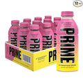 PRIME Hydration STRAWBERRY BANANA Sports Drinks Electrolyte Enhanced for Replenishing Fluids 250mg BCAAs B Vitamins Antioxidants Low Sugar 16.9 Fl Oz 12 Pack