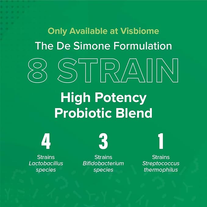 Visbiome® GI Care - High Potency Probiotic - 112.5 Billion CFU Live Probiotics Original De Simone Formulation Made in USA 180 Capsules.