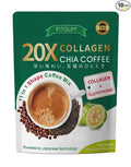 20X Collagen Chia Coffee Mix with Glutathione Japanese Technology 10 Sachets 120g