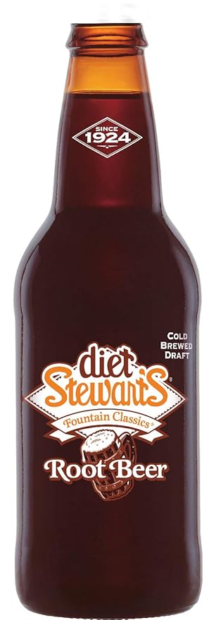Diet Stewart's Root Beer 12 fl oz (12 Glass Bottles)