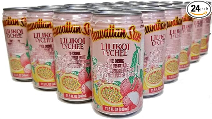 Hawaiian Sun Lilikoi Lychee 11.5 Oz 6pk
