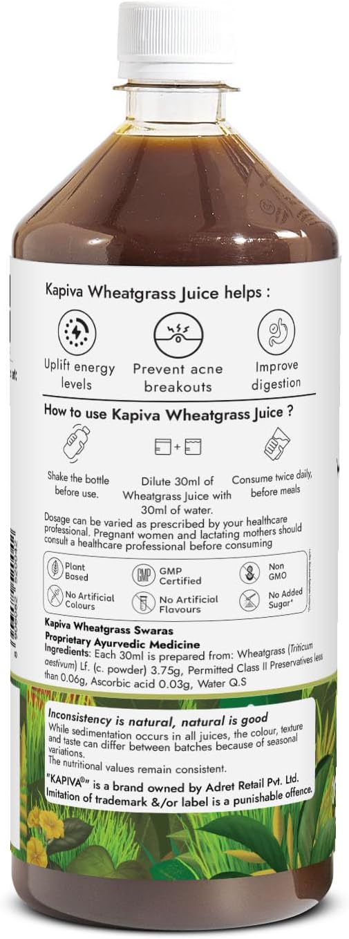 Kapiva Wheatgrass Juice 1L