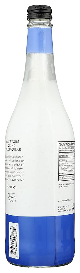 Q Tonic Club Soda Max Carbonation Carefully Crafted Crisp &amp Refreshing Kosher Non-GMO 25.4 Fluid Ounce (Pack of 8)