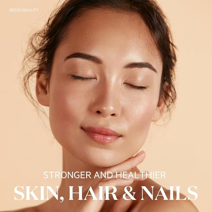 Bend Beauty Marine Collagen + Co-Factors | Coconut Flavored Collagen Powder | Hydrolyzed Collagen Supplement | Fish Collagen Peptides + Silicon + Vitamin C | Supports Healthy Skin Hair and Nails