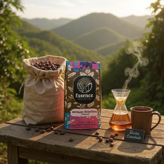Colombian Coffee. Pink Bourbon Gourmet Coffee Beans Medium Roast. Valle de Huila.
