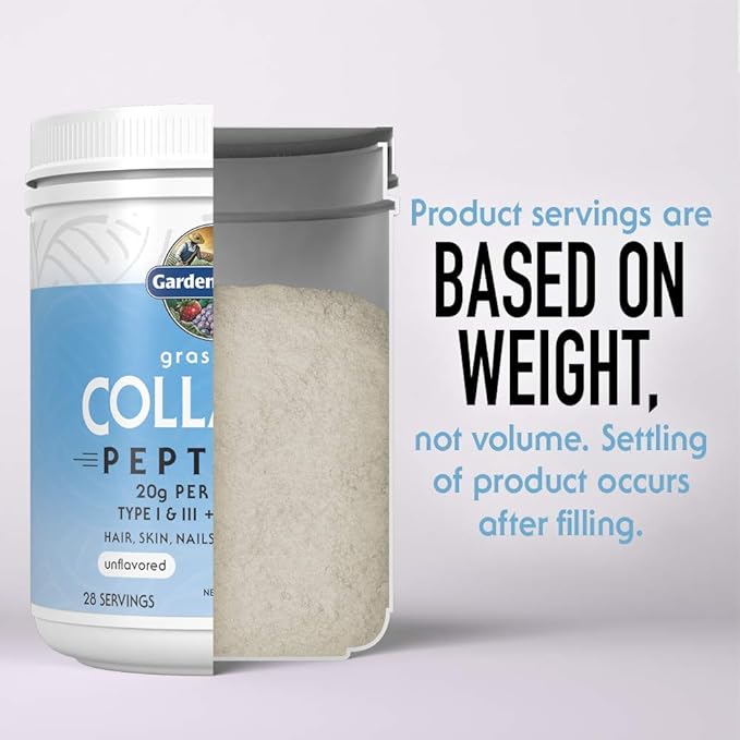 Garden of Life Grass Fed Collagen Peptides Powder Unflavored Collagen Powder for Women Men Hair Skin Nails Joints Hydrolyzed Collagen Protein Supplements Collagen for Women &amp Men 28 Servings