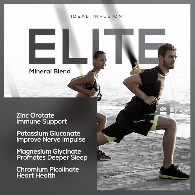 Ideal Infusion Nighttime Muscle Recovery &amp Deep Sleep Supplement: Stress Support and Hormone Balance - Zinc + Magnesium Glycinate Ashwagandha KSM-66 - Melatonin-Free (90 Capsules)